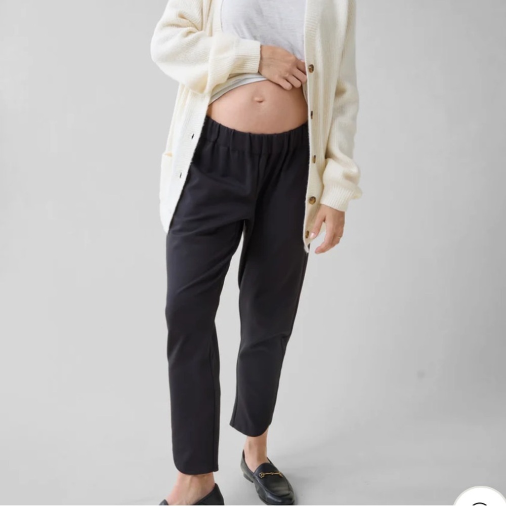 Ingrid & Isabel The EveryWear Maternity Black Ponte Pant Size XS